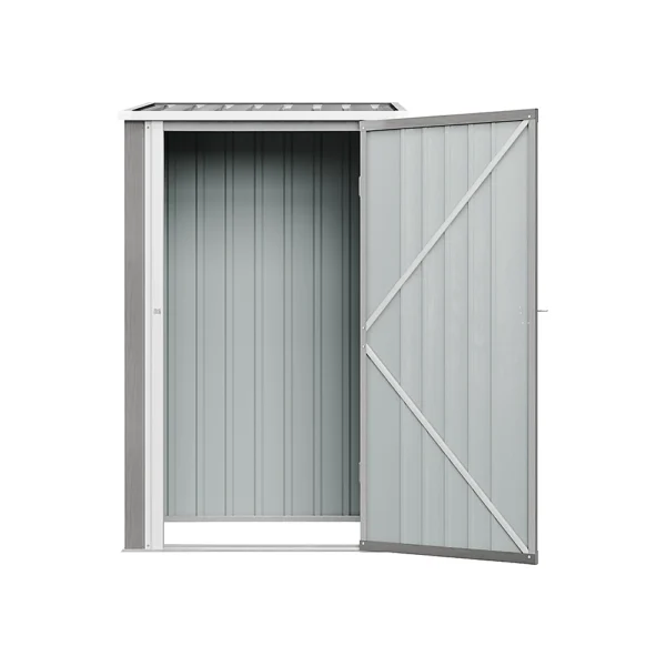 Living and Home 3'x3' Metal Pent Shed - Grey - Image 8