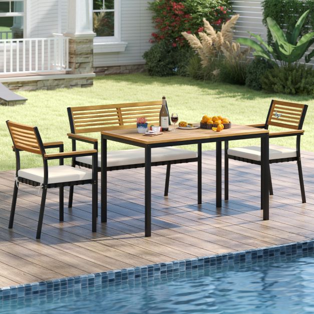 Pro-Tect 4 Piece Outdoor Patio Dining Set - Image 4