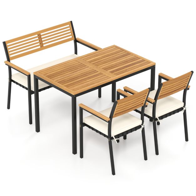 Pro-Tect 4 Piece Outdoor Patio Dining Set - Image 5