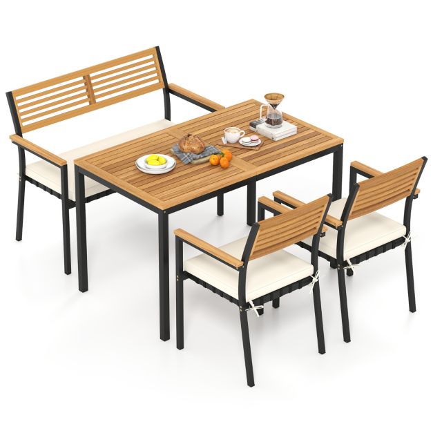 Pro-Tect 4 Piece Outdoor Patio Dining Set - Image 6