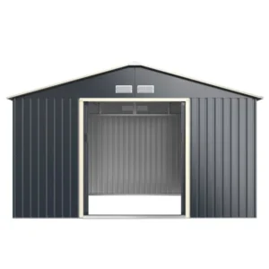 Pro-Tect 11'x8' Metal Apex Shed - Dark Grey