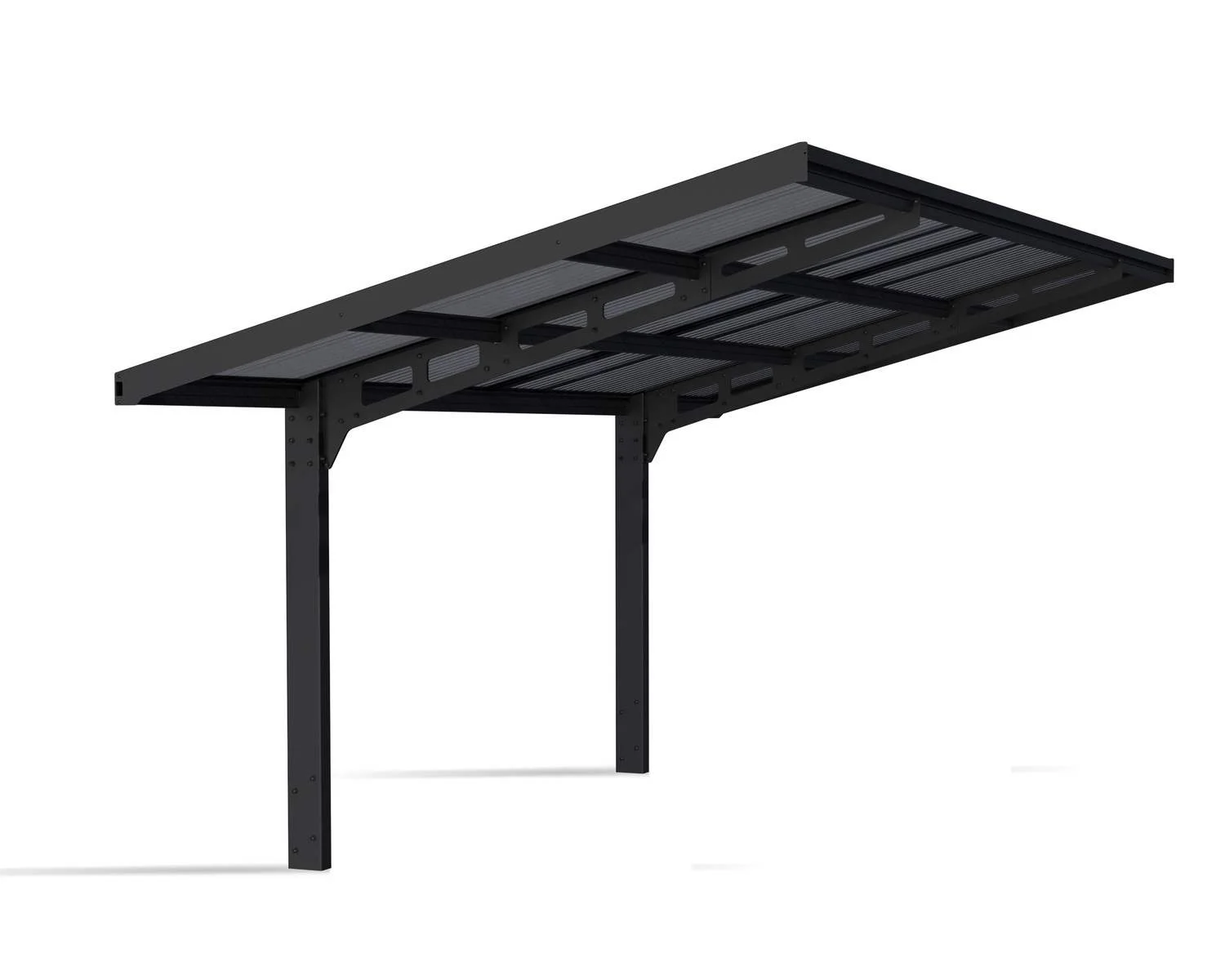 Palram Canopia 10' x 20' Cantilever Aluminium  Carport - Black