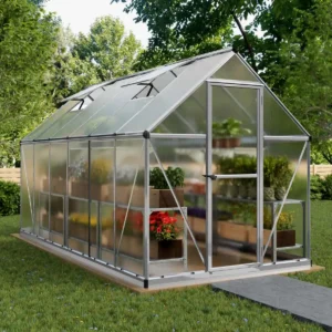 Palram 6x12 Mythos Greenhouse - Silver (Twin Wall Glazing)