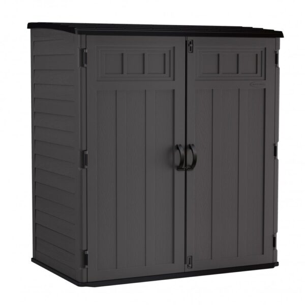 Suncast 6'x3.5' Hamilton XL Plastic Resin Storage Shed - Peppercorn Grey - Image 3