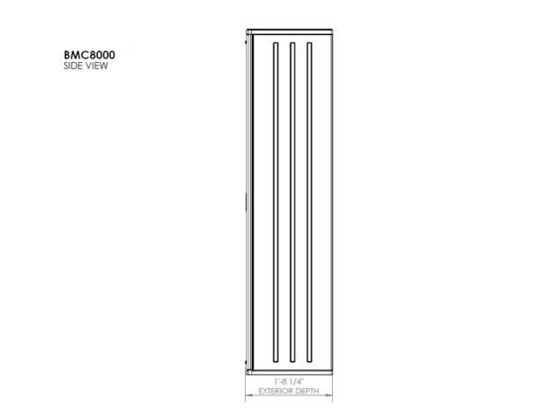 Suncast 3'x1.5' Haven Mega Tall Plastic Storage Cabinet - Platinum Metallic - Image 11