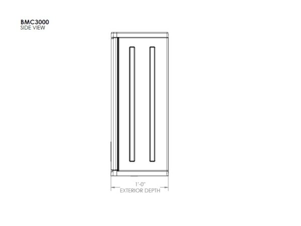 Suncast Haven Wall Storage Cabinet - Platinum Metallic - Image 9