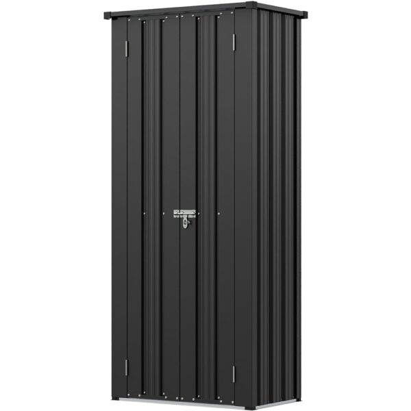 Living and Home 2.5' x 1.5' Metal Storage Cabinet - Black