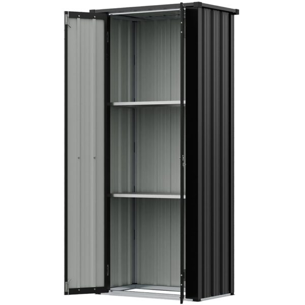 Living and Home 2.5' x 1.5' Metal Storage Cabinet - Black - Image 11