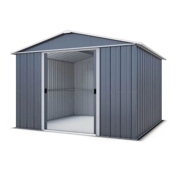 Yardmaster 10' x 10' Castleton Apex Metal Shed - Anthracite - Image 10