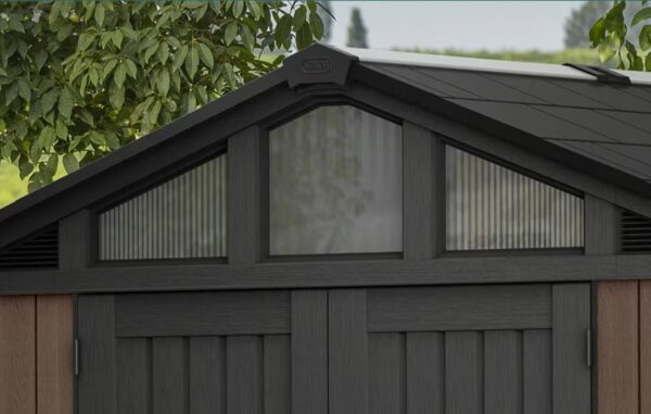 Keter 10'x11.5' Stronghold Heavy Duty Plastic Shed - Brown - Image 9