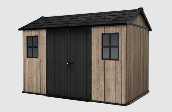 Keter 11' x 7.5' Ashwood Signature Apex Heavy Duty Plastic Shed - Woodlook