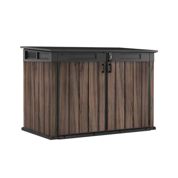 Keter 6' x 3' Signature Horizontal Plastic Shed - Rosewood - Image 3