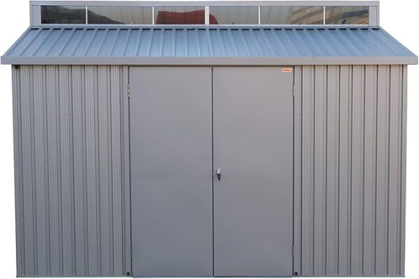 Duramax 10x8 Aluminium Metal Shed with Skylight and Foundation Grid - Image 10