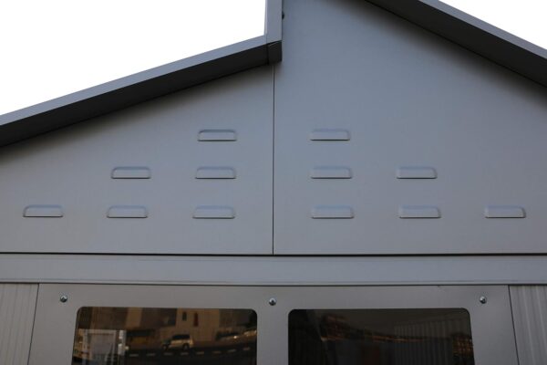 Duramax 8x6 Aluminium Metal Shed with Skylight and Foundation Grid - Image 3