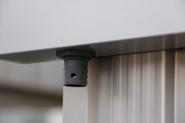 Duramax 8x6 Aluminium Metal Shed with Skylight and Foundation Grid - Image 4