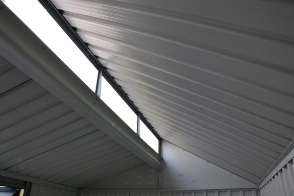 Duramax 8x6 Aluminium Metal Shed with Skylight and Foundation Grid - Image 5