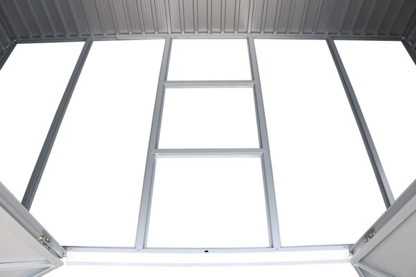 Duramax 10x6 Aluminium Metal Shed with Skylight and Foundation Grid - Image 3
