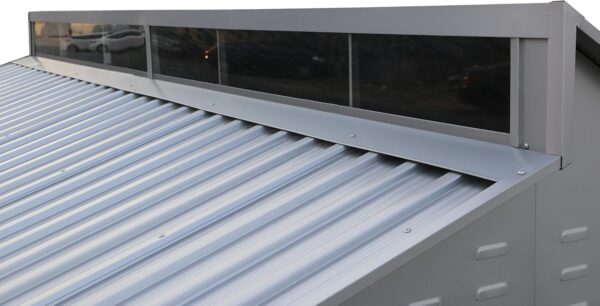 Duramax 10x6 Aluminium Metal Shed with Skylight and Foundation Grid - Image 2