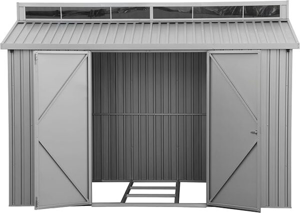 Duramax 10x6 Aluminium Metal Shed with Skylight and Foundation Grid - Image 13