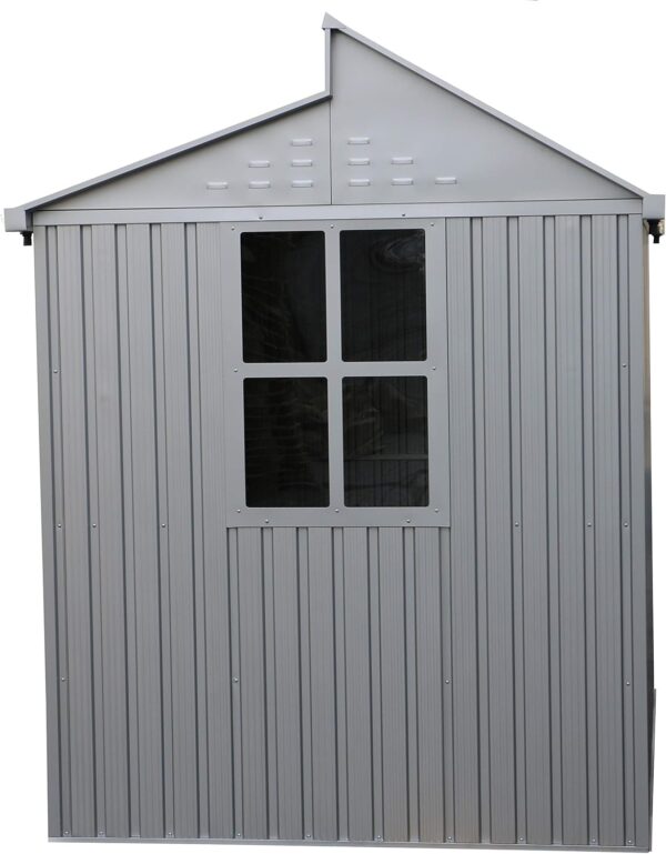Duramax 8x6 Aluminium Metal Shed with Skylight and Foundation Grid - Image 10