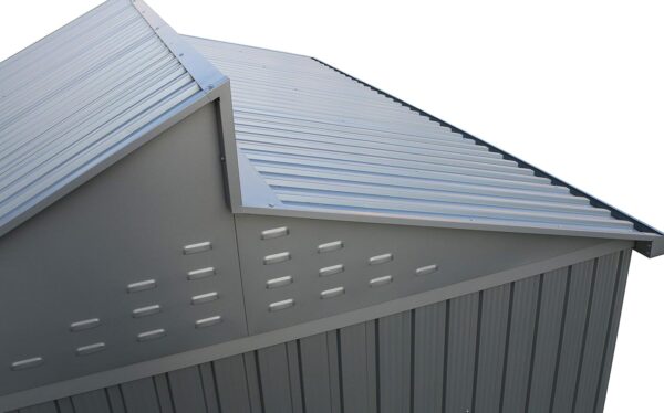 Duramax 10x8 Aluminium Metal Shed with Skylight and Foundation Grid - Image 6