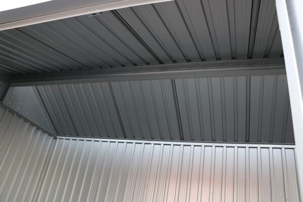 Duramax 8x6 Aluminium Metal Shed with Skylight and Foundation Grid - Image 9