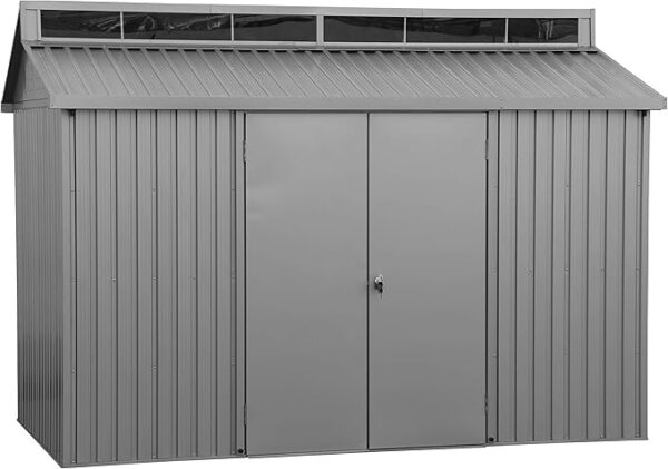 Duramax 10x6 Aluminium Metal Shed with Skylight and Foundation Grid - Image 7