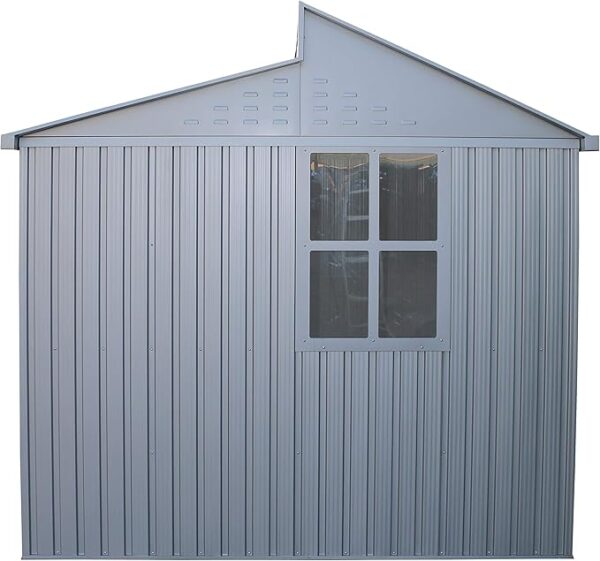 Duramax 10x8 Aluminium Metal Shed with Skylight and Foundation Grid - Image 8