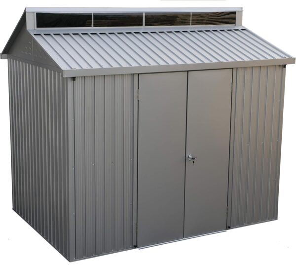 Duramax 8x6 Aluminium Metal Shed with Skylight and Foundation Grid - Image 7