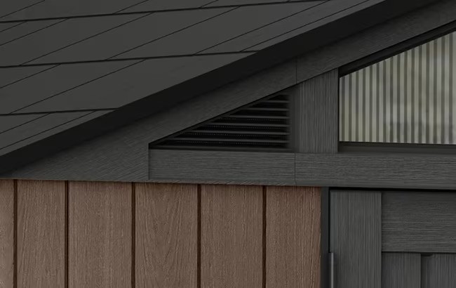 Keter 10'x15' Stronghold Heavy Duty Plastic Shed - Brown - Image 6