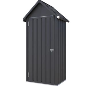 Pro-Tect 2.5'x1.5' Apex Metal Storage Shed- Grey