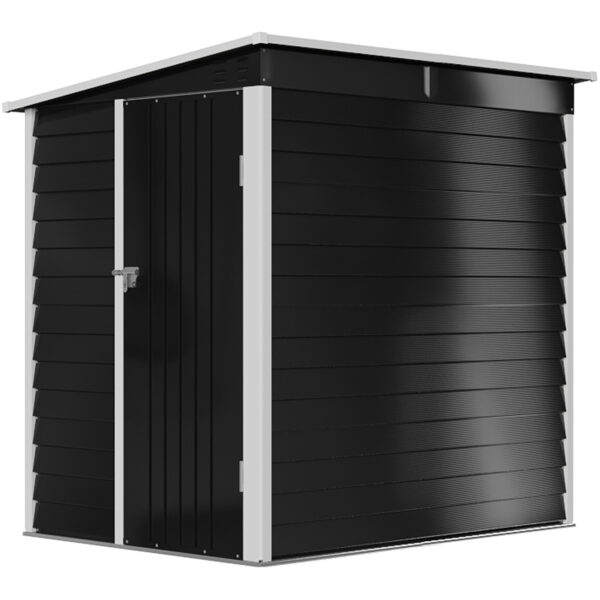 Living and Home 4'x6' Lean To Metal Shed - Anthracite - Image 10