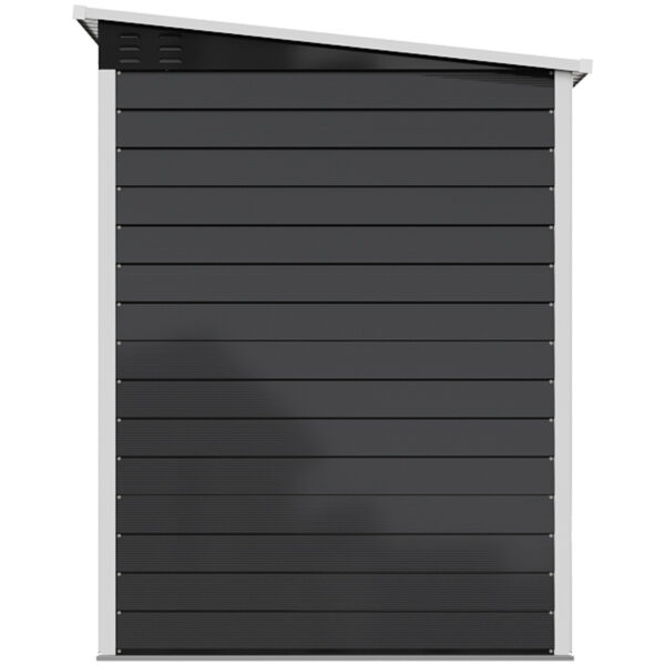 Living and Home 4'x6' Lean To Metal Shed - Anthracite - Image 7