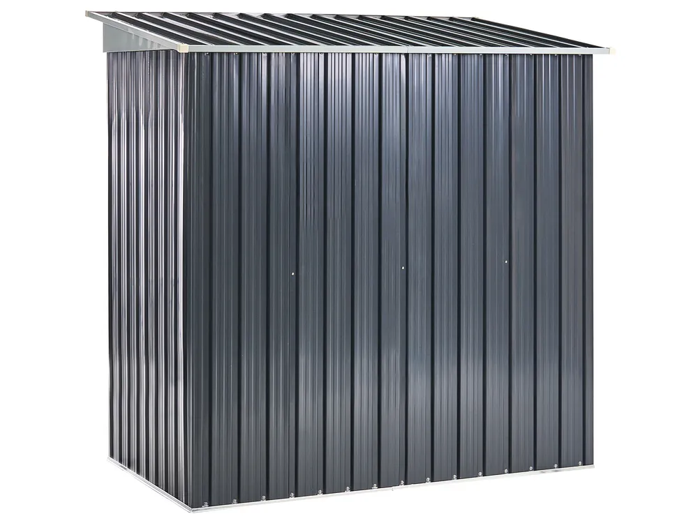 Pro-Tect Acilia 5.5'x 3.5' Metal Pent Shed - Dark Grey - Image 7