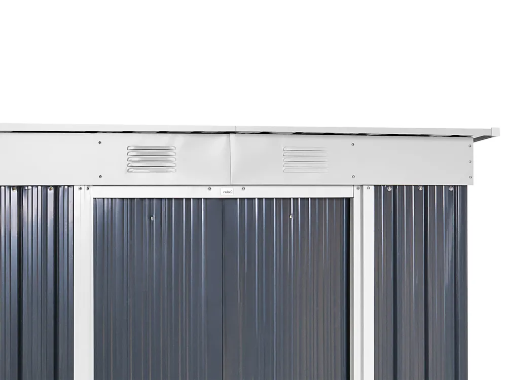 Pro-Tect Acilia 5.5'x 3.5' Metal Pent Shed - Dark Grey - Image 8