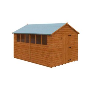 Pro-Tect Timber Budget 12'x8' Overlap Apex Shed (Window or Windowless)