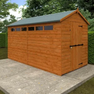Pro-Tect Timber 12'x6' Security Apex Shiplap Shed (Window or Windowless)