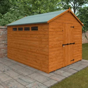 Pro-Tect Timber 10'x8' Security Apex Shiplap Shed (Window or Windowless)