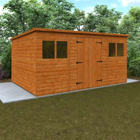 Pro-Tect Timber 14’x10′ Workman Pent Workshop Shed