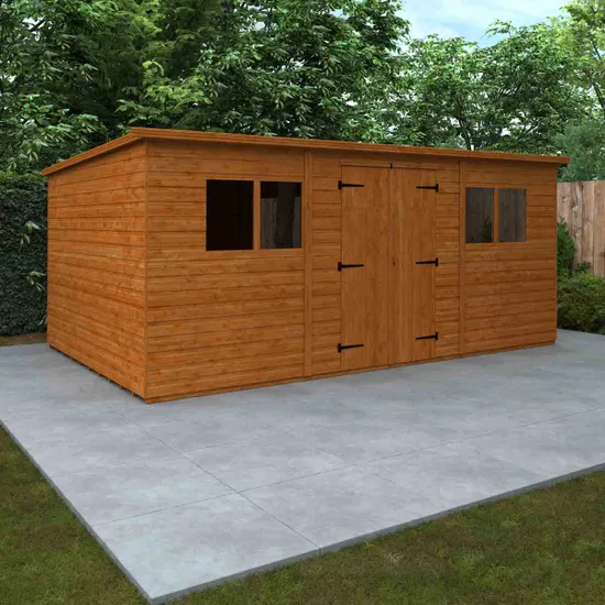 Pro-Tect Timber 16’x10′ Workman Pent Workshop Shed - Image 2