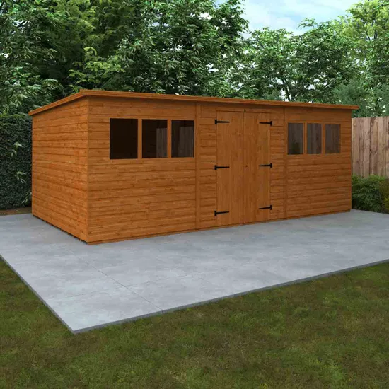Pro-Tect Timber 20’x10′ Workman Pent Workshop Shed
