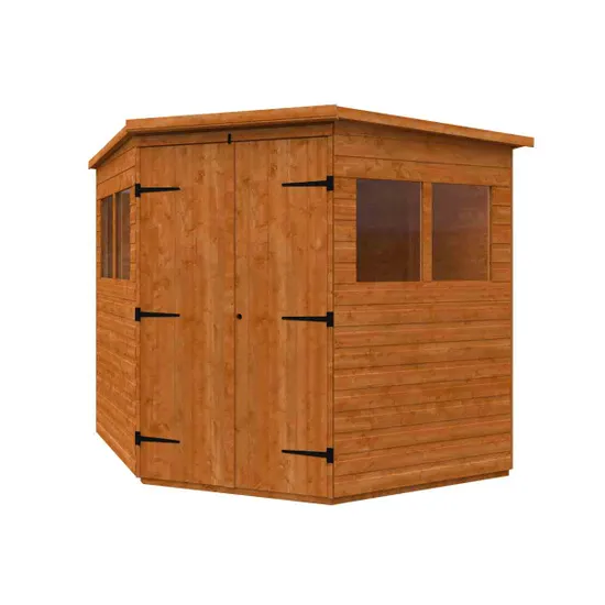 Pro-Tect Timber 7'x7' Shiplap Corner Shed (Window or Windowless) - Image 2
