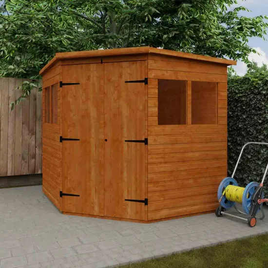 Pro-Tect Timber 7'x7' Shiplap Corner Shed (Window or Windowless) - Image 9