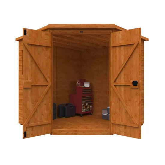 Pro-Tect Timber 7'x7' Shiplap Corner Shed (Window or Windowless) - Image 6