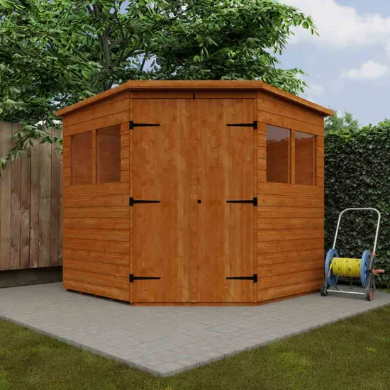 Pro-Tect Timber 7'x7' Shiplap Corner Shed (Window or Windowless)