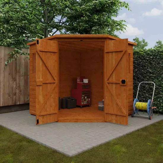 Pro-Tect Timber 7'x7' Shiplap Corner Shed (Window or Windowless) - Image 8