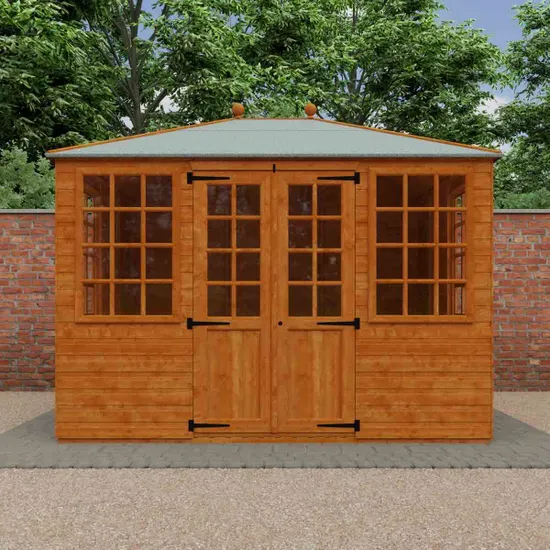 Pro-Tect Timber 10'x8' Georgian Pyramid Shiplap Summerhouse - Image 3