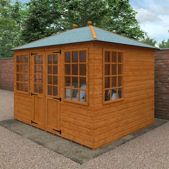 Pro-Tect Timber 10'x8' Georgian Pyramid Shiplap Summerhouse - Image 11
