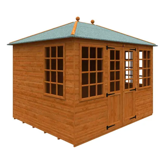 Pro-Tect Timber 10'x8' Georgian Pyramid Shiplap Summerhouse - Image 16