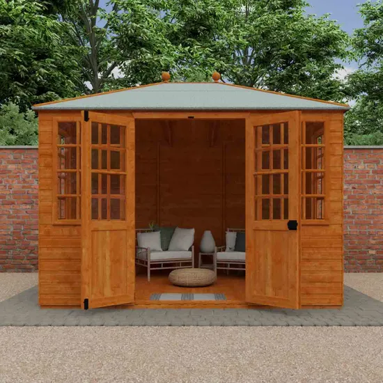 Pro-Tect Timber 10'x8' Georgian Pyramid Shiplap Summerhouse - Image 4